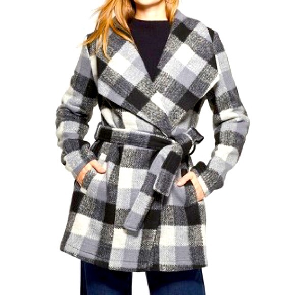 a new day Jackets & Blazers - A New Day Plaid Coat
